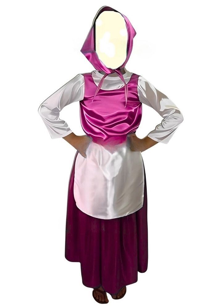 Hizmetçi Kız Kostümü 12-13 Yaş - Pembe