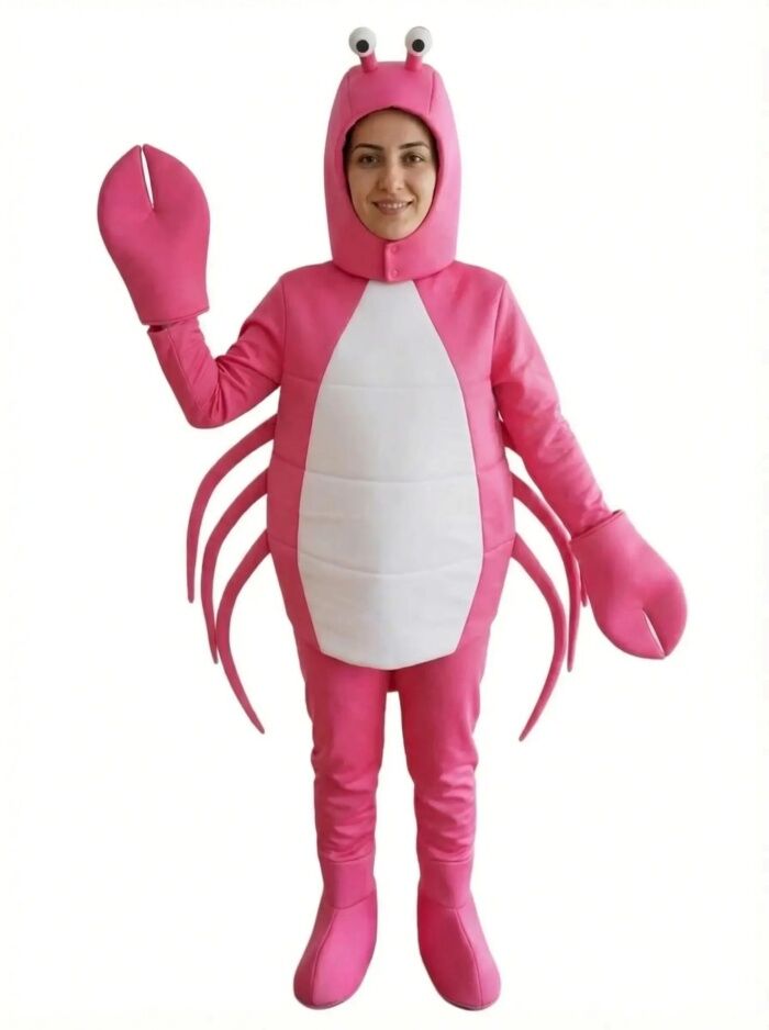 Yengeç Kostümü Yetişkin Pembe - M Beden