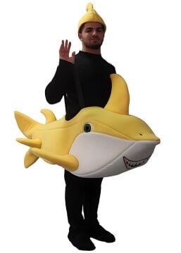 Baby Shark Kostümü Yetişkin Sarı