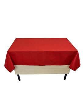 Öğretmen Masa Örtüsü Kırmızı (Pamuklu)