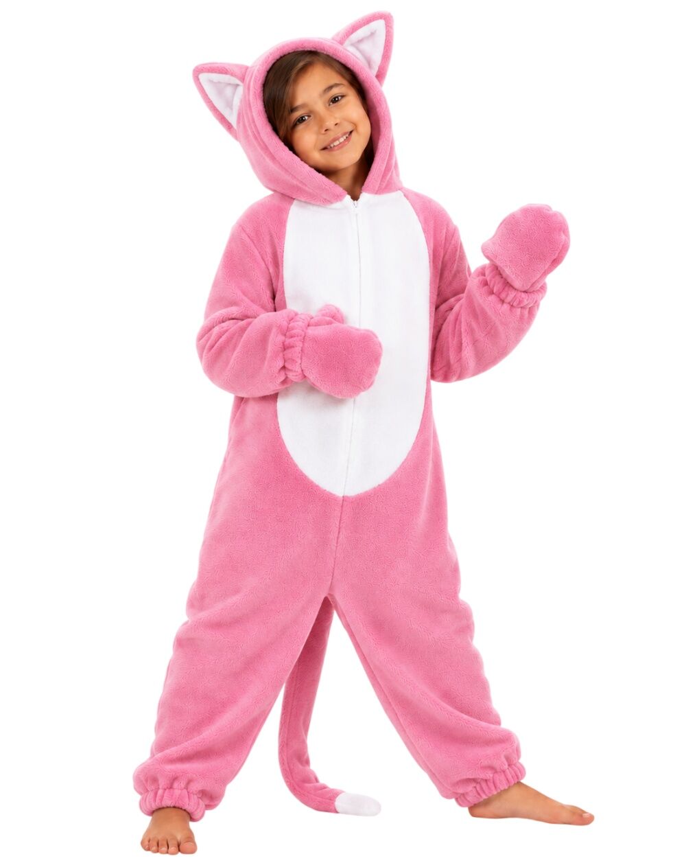 Kedi Kostümü Model-2 Pembe - 6-7 Yaş