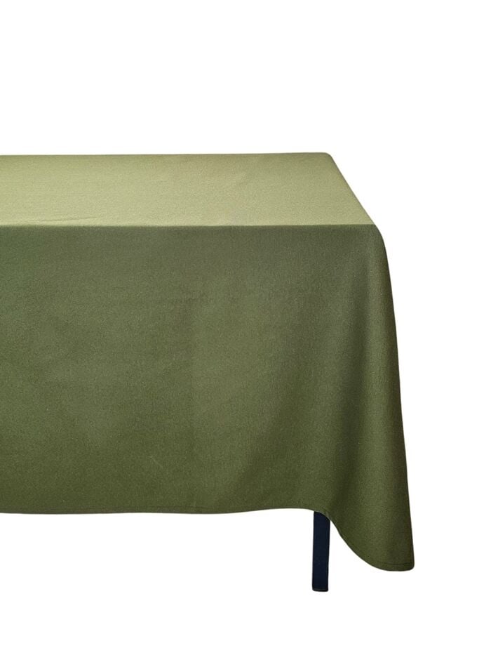 Haki Renkli Pamuklu Dertsiz Duck Kumaş Masa Örtüsü