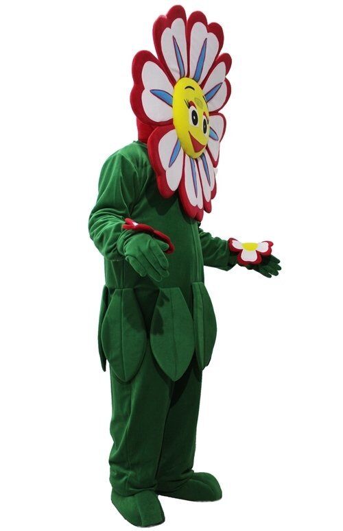 Çiçek Kostümü Yetişkin | Papatya Kostümü S Beden - Kırmızı