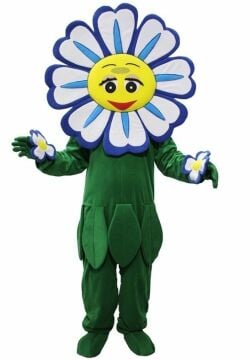 Çiçek Kostümü Yetişkin | Papatya Kostümü XXL Beden - Mavi