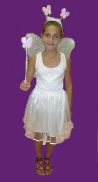 Kelebek Kostüm Set 2-3 Yaş - Beyaz