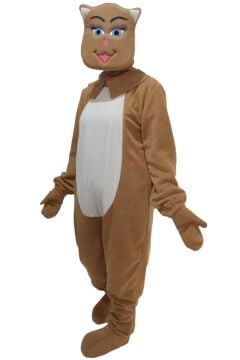 Kedi Kostümü Yetişkin Açık Kahverengi