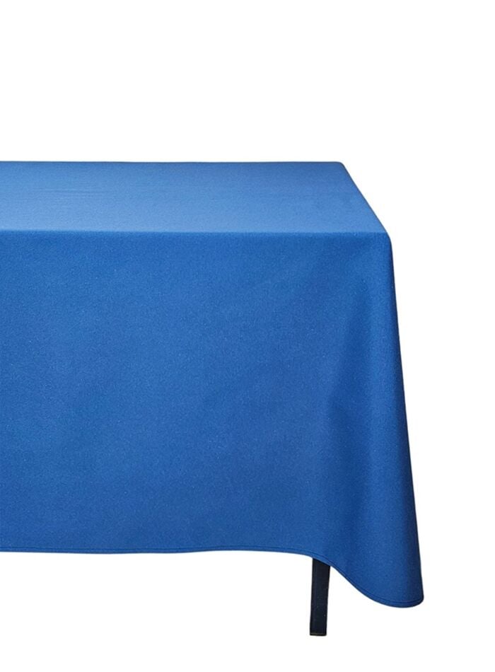 Mavi Renkli Pamuklu Dertsiz Duck Kumaş Masa Örtüsü