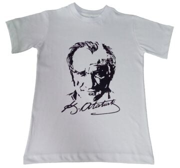 Atatürk Baskılı Tişört 4-5 Yaş - Mavi