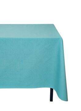 Turkuaz Renkli Pamuklu Dertsiz Duck Kumaş Masa Örtüsü