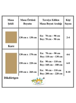 Turkuaz Renkli Pamuklu Dertsiz Duck Kumaş Masa Örtüsü