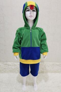 Kapüşonlu Cosplay Yeşil Kostüm | Video Oyunu Kapüşonlu Yeşil kostüm