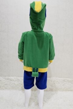 Kapüşonlu Cosplay Yeşil Kostüm | Video Oyunu Kapüşonlu Yeşil kostüm