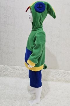 Kapüşonlu Cosplay Yeşil Kostüm | Video Oyunu Kapüşonlu Yeşil kostüm