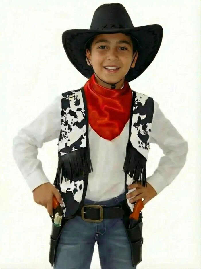 Kovboy Yelek ve Fular