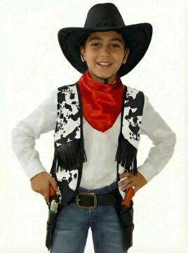 Kovboy Yelek ve Fular