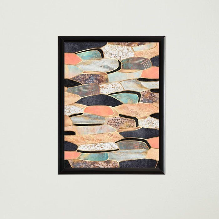 Taş Desen Çerçeveli Poster Tablo