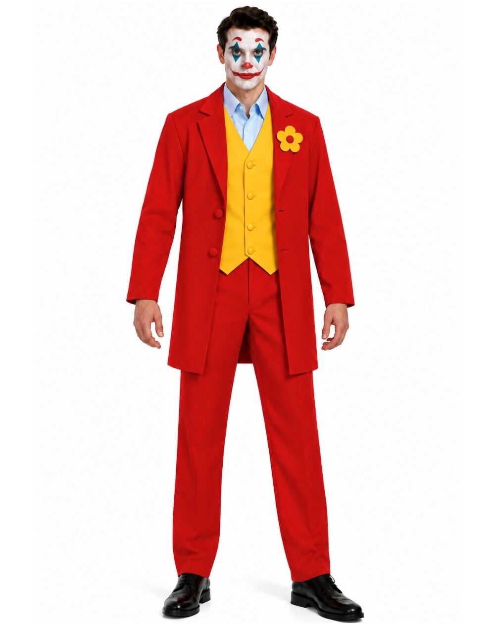 Joker Kostümü Kırmızı Yetişkin