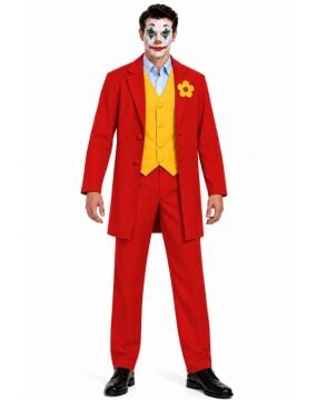 Joker Kostümü Kırmızı Yetişkin