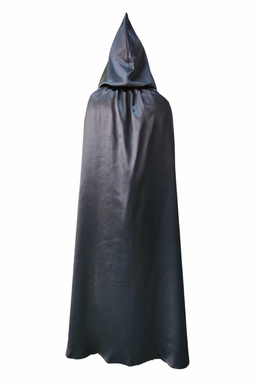 Lacivert Renkli Kapüşonlu Pelerin