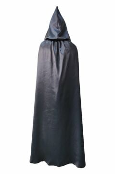 Lacivert Renkli Kapüşonlu Pelerin