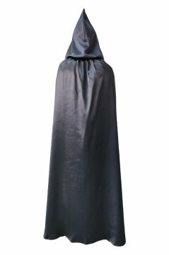 Lacivert Renkli Kapüşonlu Pelerin