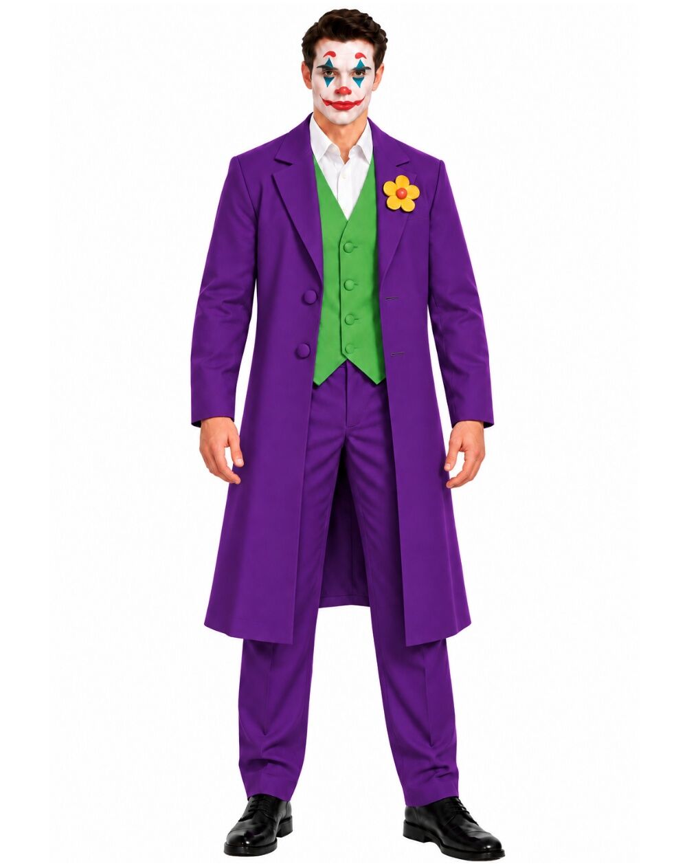 Joker Kostümü Mor Yetişkin