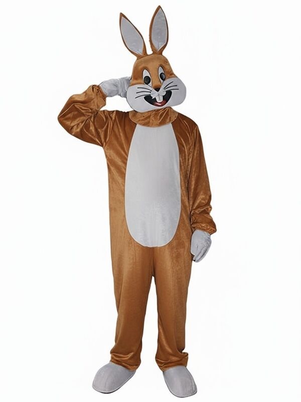 Bugs Bunny Tavşan Kostümü Yetişkin Kahverengi - L Beden