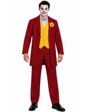 Yetişkin Joker Kostümü Bordo