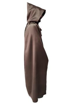 Kahverengi Kapüşonlu Pelerin