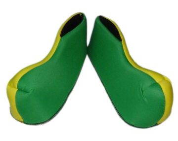 Palyaço Ayakkabısı Yetişkin Sarı-Yeşil