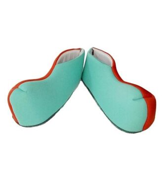 Palyaço Ayakkabısı Yetişkin Turuncu-Açık Mavi