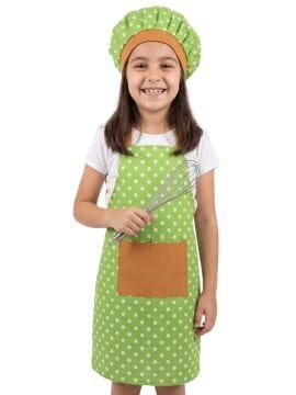 Aşçı Önlüğü ve Şapkası Puantiyeli